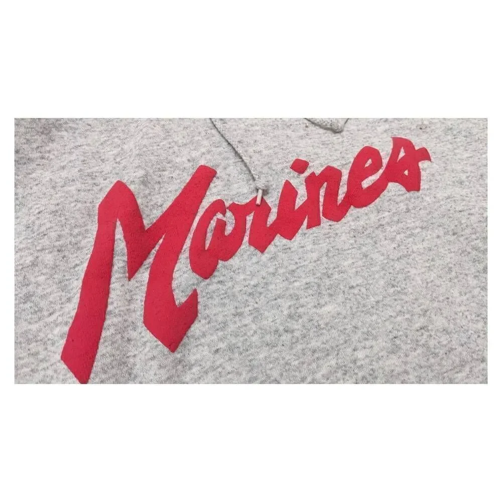 Vintage‎ Marines Soffe Heavy Sweats XL Hoodie USMC Gray USA Sweatshirt Pullover - Picture 2 of 8
